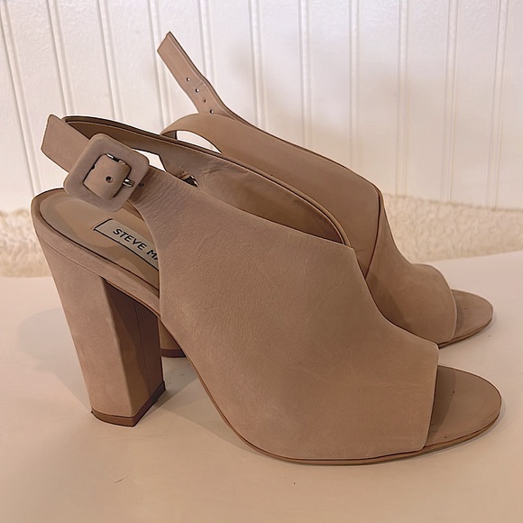 Steve Madden RILEY SLINGBACK SANDAL IN BLUSH NUBUCK Soft Size US 8 medium - Picture 1 of 17